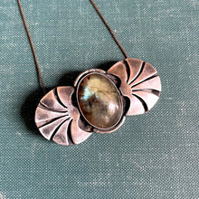 Load image into Gallery viewer, Modifiable Labradorite Pendant Made From Vintage Lost Earring. 100% of Proceeds to the Hussen and Najjar Families 🍉