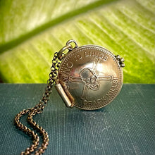 Load image into Gallery viewer, READY TO SHIP! D.A.R.E. Token Locket. Made from real vintage 80s-90s tokens.