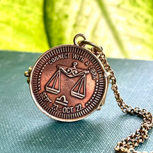 Load image into Gallery viewer, MADE TO ORDER Libra Peep Show Token Locket