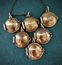 Load image into Gallery viewer, MADE TO ORDER CUSTOM LOCKET - Choose Two Zodiac Signs. ARIES, TAURUS, GEMINI, CANCER, LEO, VIRGO, LIBRA, SCORPIO, SAGITTARIUS, CAPRICORN, AQUARIUS, PISCES.