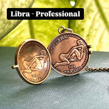 Load image into Gallery viewer, MADE TO ORDER CUSTOM LOCKET - Choose Two Zodiac Signs. ARIES, TAURUS, GEMINI, CANCER, LEO, VIRGO, LIBRA, SCORPIO, SAGITTARIUS, CAPRICORN, AQUARIUS, PISCES.