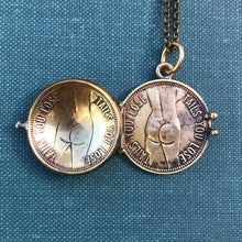 Load image into Gallery viewer, MADE TO ORDER Heads I Win / Tails You Lose Peep Show Token Locket