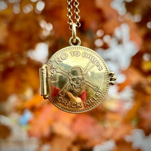 Load image into Gallery viewer, READY TO SHIP! D.A.R.E. Token Locket. Made from real vintage 80s-90s tokens.