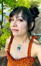 Load image into Gallery viewer, Modifiable Labradorite Pendant Made From Vintage Lost Earring. 100% of Proceeds to the Hussen and Najjar Families 🍉