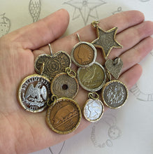 Load image into Gallery viewer, Bezel-Set Coin Charms - Ready to Ship and Custom Made to Order