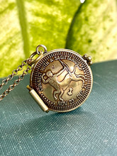 Load image into Gallery viewer, MADE TO ORDER CUSTOM LOCKET - Choose Two Zodiac Signs. ARIES, TAURUS, GEMINI, CANCER, LEO, VIRGO, LIBRA, SCORPIO, SAGITTARIUS, CAPRICORN, AQUARIUS, PISCES.