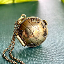 Load image into Gallery viewer, MADE TO ORDER Heads I Win / Tails You Lose Peep Show Token Locket