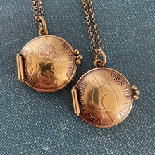 Load image into Gallery viewer, MADE TO ORDER Heads I Win / Tails You Lose Peep Show Token Locket