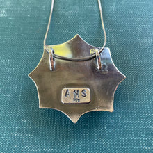 Load image into Gallery viewer, *Available at Artifact: Creative Recycle* 3D Spider Pendant in Sterling Silver with Onyx Cabochon