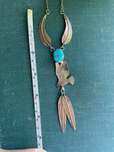 Load image into Gallery viewer, Soaring Eagle Vintage Native American Navajo Turquoise and Sterling Silver Necklace