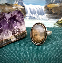 Load image into Gallery viewer, Beautiful Underwater Scene Agate Ring