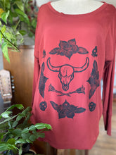 Load image into Gallery viewer, “Life & Death” Handprinted Block Printed Linocut Shirt