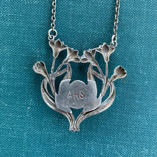 Load image into Gallery viewer, Art Nouveau Necklace in Sterling Silver with Ethiopian Fire Opal