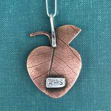 Load image into Gallery viewer, Beautiful Peach Pendant with Carnelian and Carved Turquoise on Sterling Chain