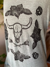 Load image into Gallery viewer, “Life & Death” Handprinted Block Printed Linocut Shirt