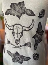 Load image into Gallery viewer, “Life & Death” Handprinted Block Printed Linocut Shirt