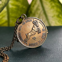 Load image into Gallery viewer, MADE TO ORDER Aries Peep Show Token Locket
