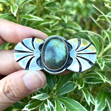Load image into Gallery viewer, Modifiable Labradorite Pendant Made From Vintage Lost Earring. 100% of Proceeds to the Hussen and Najjar Families 🍉
