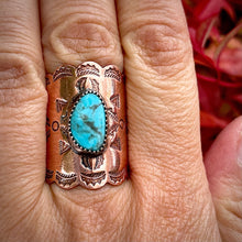 Load image into Gallery viewer, Copper &amp; Turquoise Concho Jewelry Set
