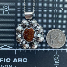 Load image into Gallery viewer, Fire Agate in Sterling Silver Pendant
