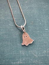 Load image into Gallery viewer, Made to Order Lil’ Ghost Charm in Sterling Silver
