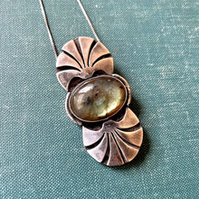 Load image into Gallery viewer, Modifiable Labradorite Pendant Made From Vintage Lost Earring. 100% of Proceeds to the Hussen and Najjar Families 🍉
