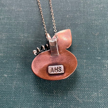 Load image into Gallery viewer, Pumpkin Pendant with Carnelian, Carved Turquoise, Sterling and Copper
