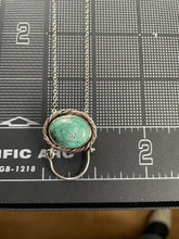 Load image into Gallery viewer, Sterling Turquoise Charm Holder Pendant
