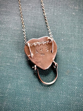 Load image into Gallery viewer, Black Onyx Heart Sterling Silver Charm Holder
