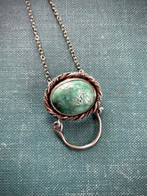Load image into Gallery viewer, Sterling Turquoise Charm Holder Pendant
