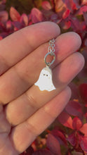Load and play video in Gallery viewer, Made to Order Lil’ Ghost Charm in Sterling Silver
