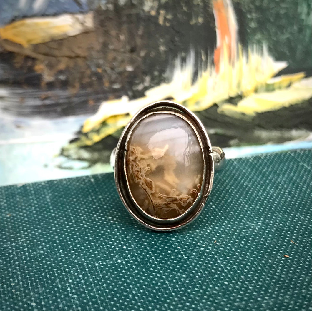 Beautiful Underwater Scene Agate Ring