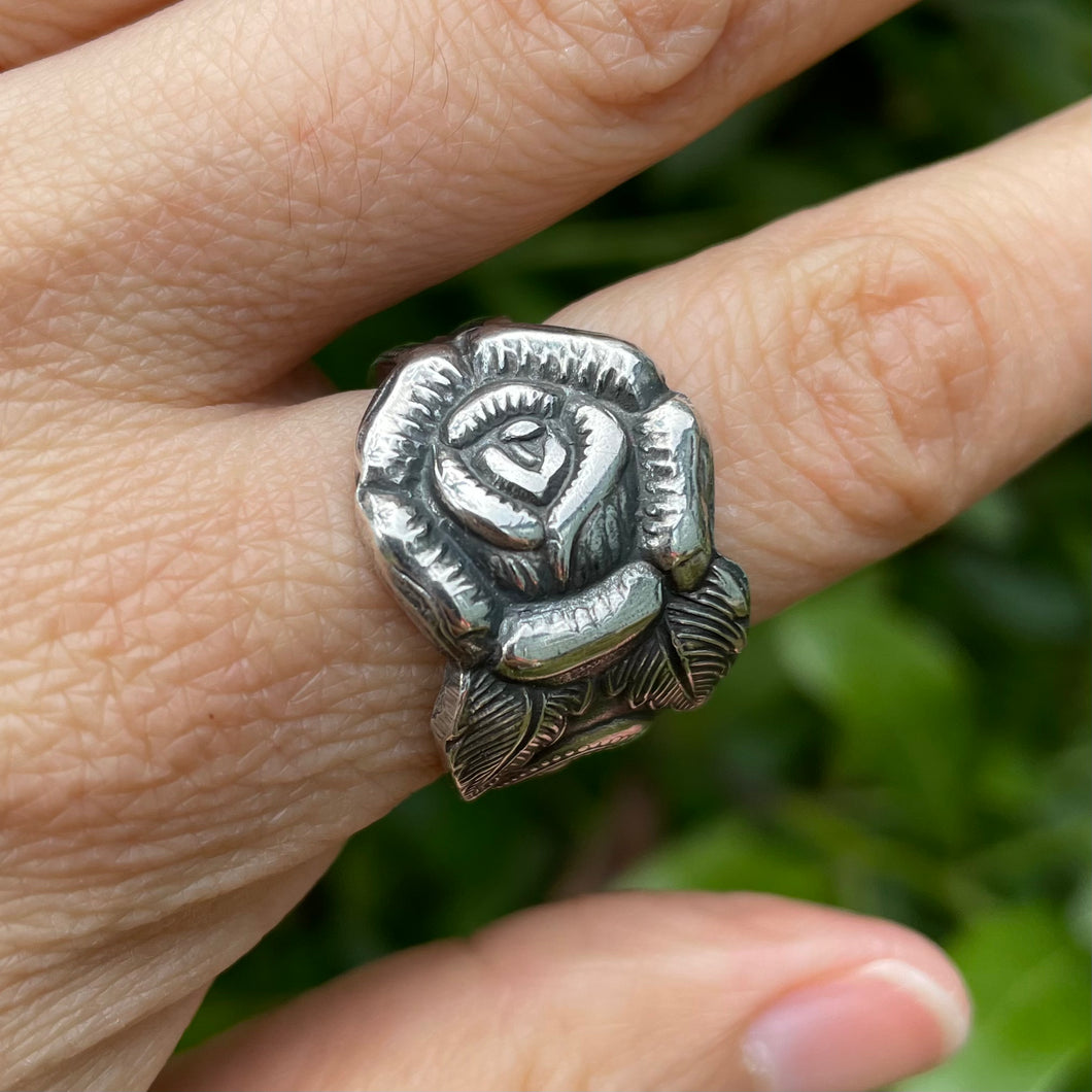 Beautiful Rose Spoon Ring