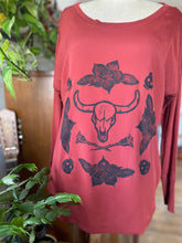 Load image into Gallery viewer, “Life &amp; Death” Handprinted Block Printed Linocut Shirt
